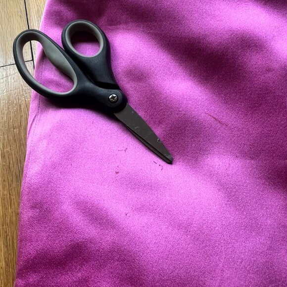 100% Silk Rickie Freeman Teri Jon size 12 Pink Fuchsia Spaghetti Strap Dress - Picture 16 of 16